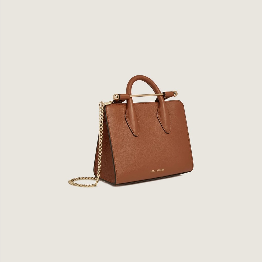 Strathberry Nano Tote - Bridle Leather Whiskey